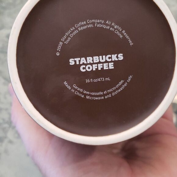 𝅺STARBUCKS CERAMIC LOGO COFFEE MUG ☕ 16 FLOZ - Picture 5 of 5